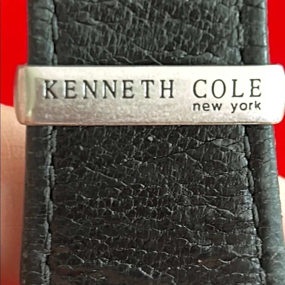 Kenneth Cole Black Dial Silver Case Watch